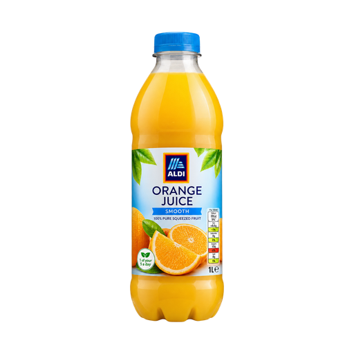 Aldi Orange Juice (smooth) — app catalog bottle illustration