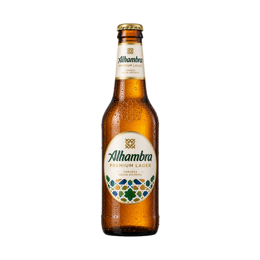 Alhambra Beer Premium Lager — app catalog bottle illustration