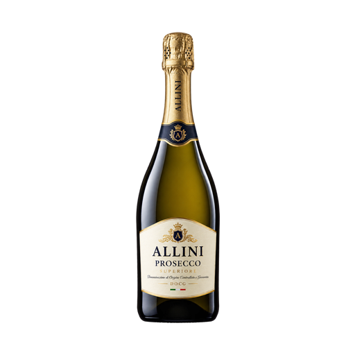 ALLINI prosecco superiore DOCG — app catalog bottle illustration
