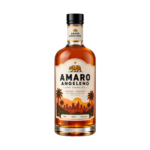 Amaro Angeleno — app catalog bottle illustration
