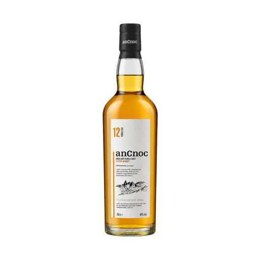 anCnoc 12 Year Old Single Malt Scotch Whisky — app catalog bottle illustration