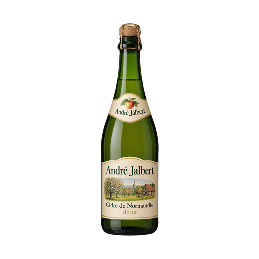 André Jalbert Cidre de Normandie doux — app catalog bottle illustration