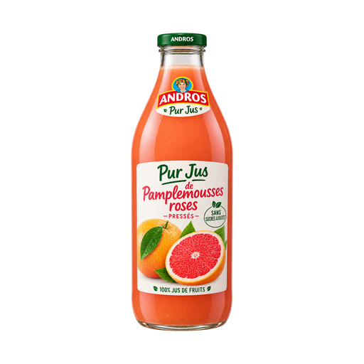 Andros pur jus de Pamplemousses roses pressés — app catalog bottle illustration