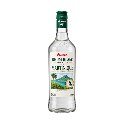Auchan Rhum Blanc Agricole de la MARTINIQUE Appellation d'origine Contrôlée — app catalog bottle illustration