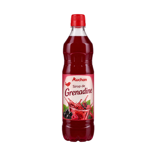 Auchan Sirop de Grenadine — app catalog bottle illustration