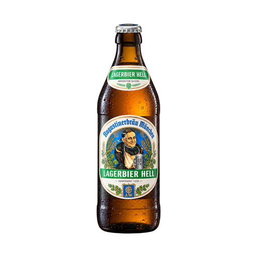 Augustinerbräu München Augustinerbräu Lagerbier Hell — app catalog bottle illustration