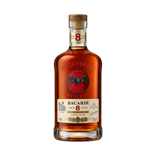 Bacardi Ron 8 Años — app catalog bottle illustration