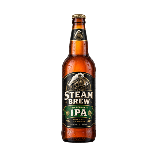 Bière STEAM BREW Impérial IPA — app catalog bottle illustration