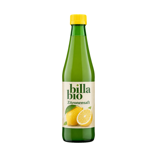 Billa bio Zitronensaft — app catalog bottle illustration
