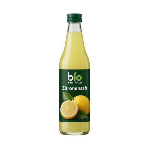 Bio Zentrale Zitronensaft — app catalog bottle illustration