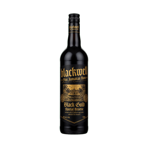 Blackwell Black Gold Fine Jamaican Rum — app catalog bottle illustration