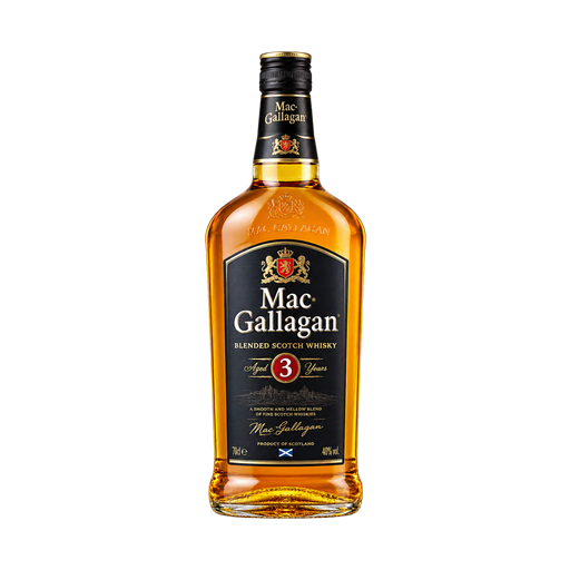 Blended Scotch Whisky 3 ans d'âge Mac Gallagan 40° — app catalog bottle illustration