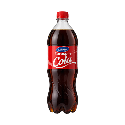 blues Eurospin Cola — app catalog bottle illustration