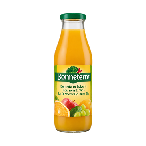 Bonneterre Epicerie / Boissons Et Vins / Jus Et Nectar De Fruits Bio — app catalog bottle illustration