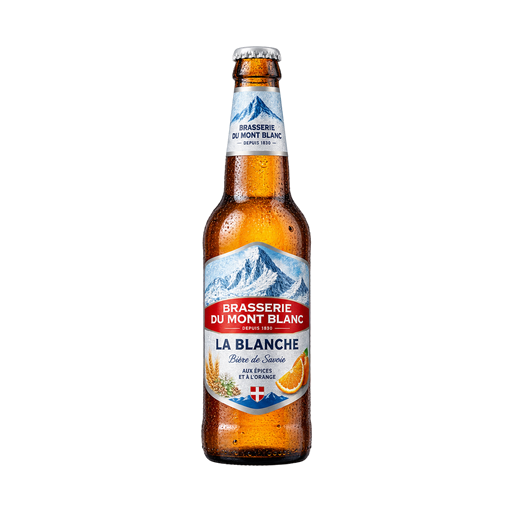 Brasserie du Mont Blanc La Blanche — app catalog bottle illustration