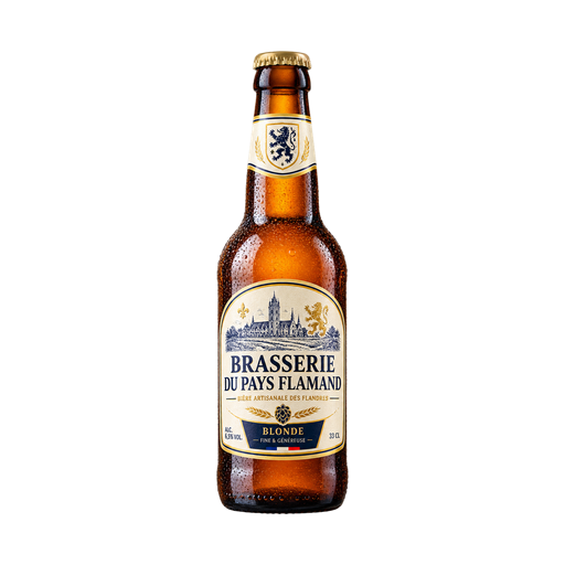 Brasserie du Pays Flamand Blonde Beer — app catalog bottle illustration