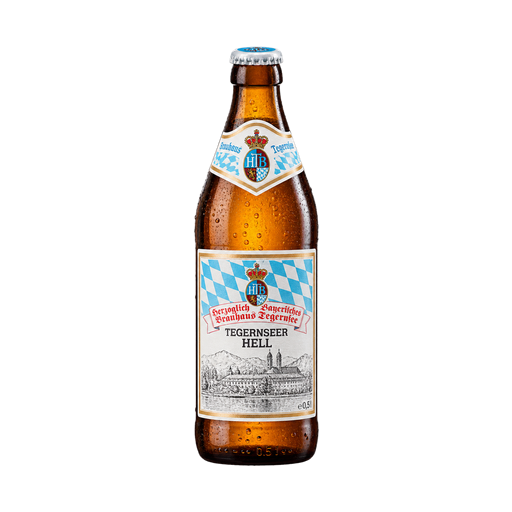 Brauhaus Tegernsee Tegernseer Hell — app catalog bottle illustration