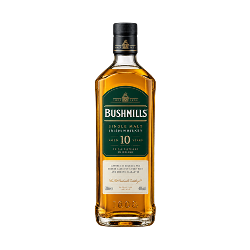 Bushmills 10 Year Old Irish Malt Whiskey — app catalog bottle illustration