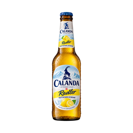 Calanda Radler Gletscher Zitrone — app catalog bottle illustration