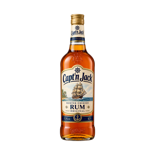 Capt'n Jack Echter Übersee Rum — app catalog bottle illustration
