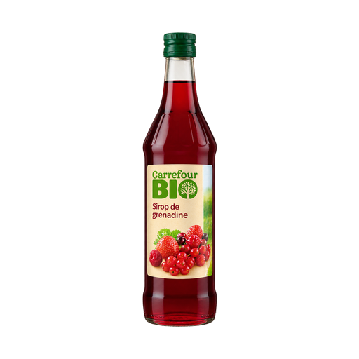 Carrefour Bio Sirop de grenadine — app catalog bottle illustration
