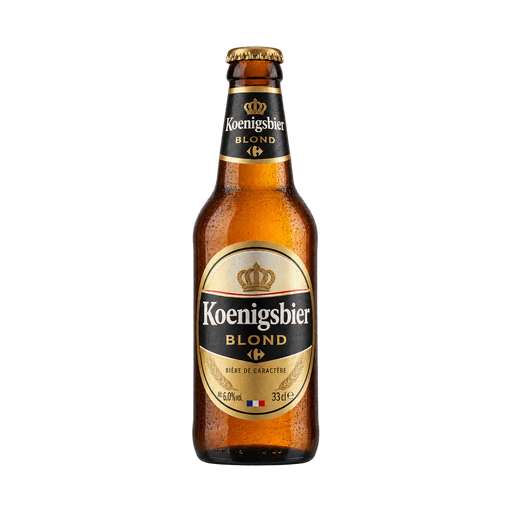 Carrefour Koenigsbier Blond Beer — app catalog bottle illustration