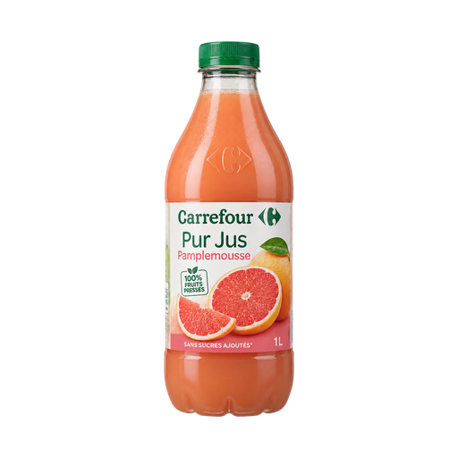 Carrefour Pur Jus Pamplemousse — app catalog bottle illustration
