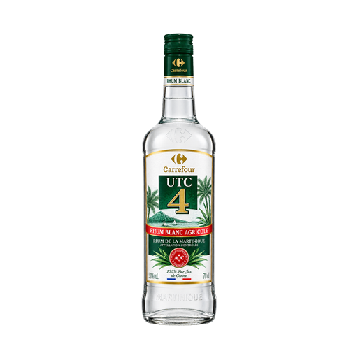 Carrefour UTC 4 Rhum Blanc Agricole RHUM DE LA MARTINIQUE APPELLATION CONTRÔLEE — app catalog bottle illustration