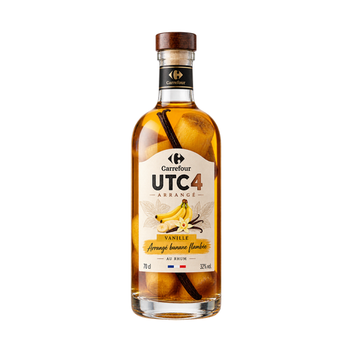 Carrefour UTC4 Arrangé vanille Arrangé banane flambée — app catalog bottle illustration