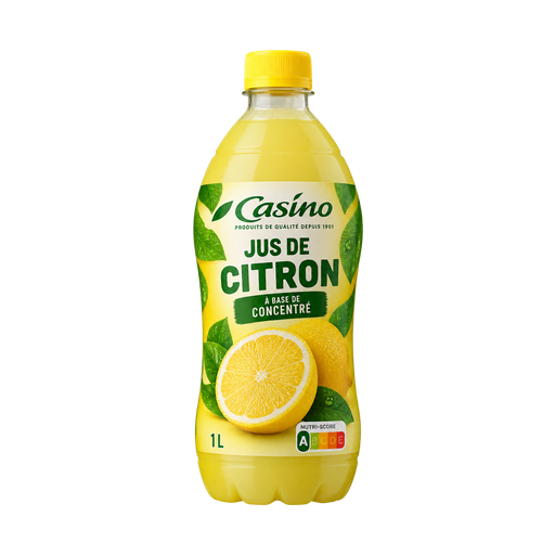 Casino Lemon juice from concentrate — app catalog bottle illustration