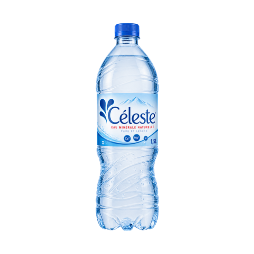 Céleste Eau minérale naturelle — app catalog bottle illustration