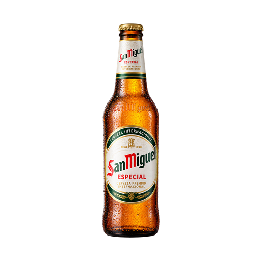 Cerveza Especial San Miguel — app catalog bottle illustration