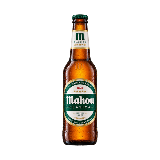 Cerveza Mahou Clásica — app catalog bottle illustration