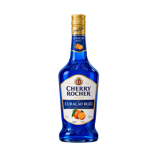 Cherry Rocher Liqueur de Curaçao Bleu — app catalog bottle illustration