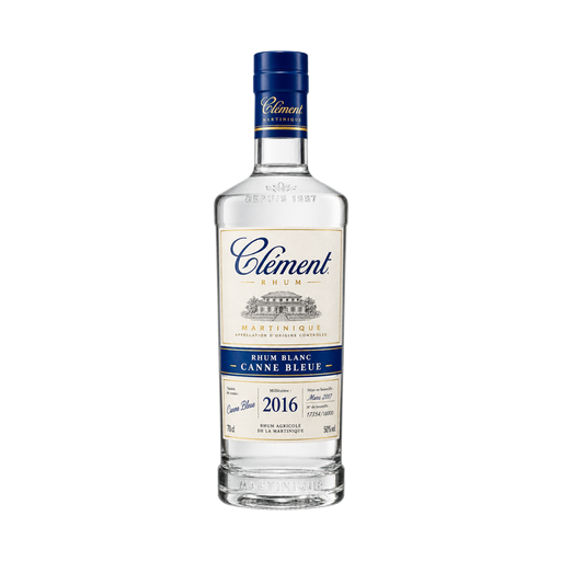 Clément Rhum blanc canne bleue 2016 — app catalog bottle illustration