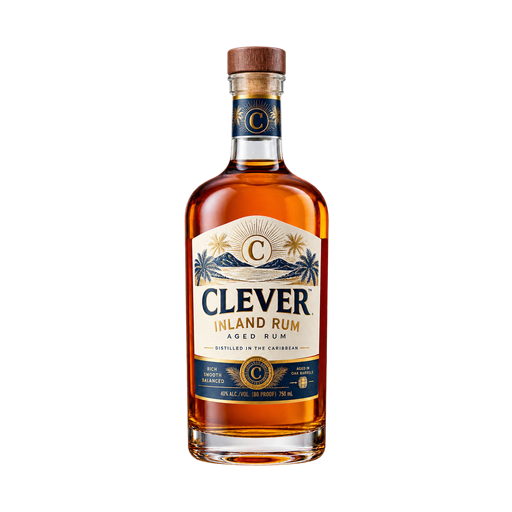 Clever Inland Rum — app catalog bottle illustration