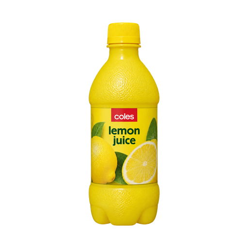 Coles lemon juice — app catalog bottle illustration