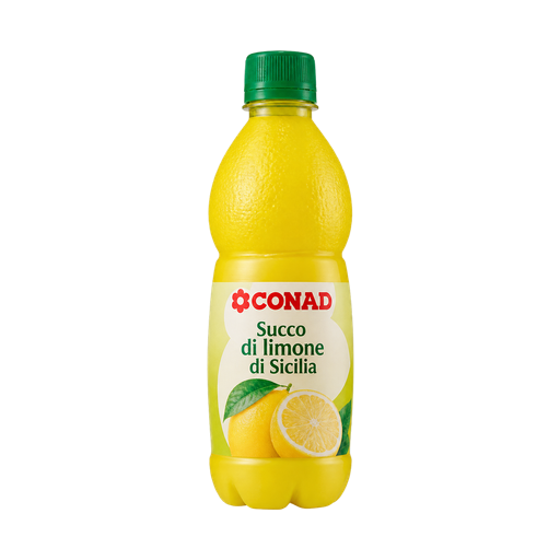 Conad Succo di limone di Sicilia — app catalog bottle illustration