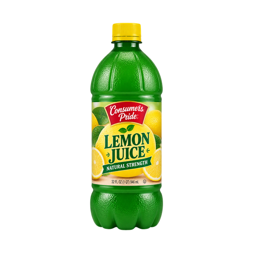 Consumers pride Lemon Juice Natural Strength — app catalog bottle illustration