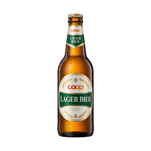 COOP Lager Bier — app catalog bottle illustration