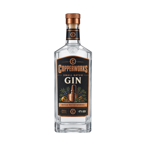 Copperworks Small Batch Gin — app catalog bottle illustration