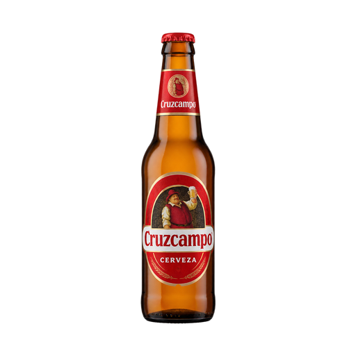 Cruzcampo Cerveza — app catalog bottle illustration