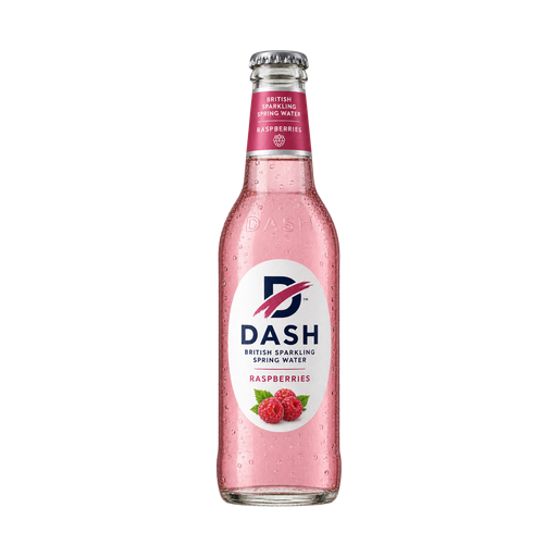Dash British Sparkling Spring Water Raspberries — app catalog bottle illustration