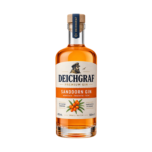 Deichgraf Sanddorn Gin — app catalog bottle illustration