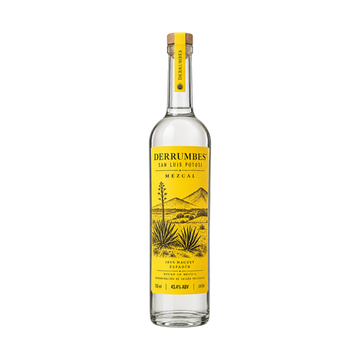 Derrumbes San Luis Potosí Mezcal — app catalog bottle illustration