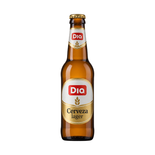 Dia Cerveza lager — app catalog bottle illustration