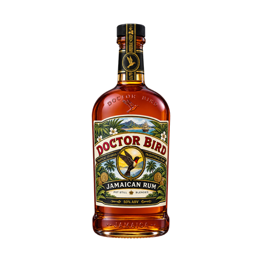Doctor Bird Jamaican Rum — app catalog bottle illustration