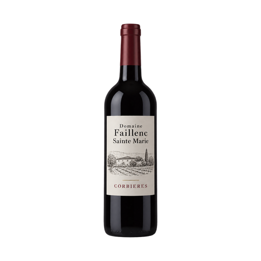 Domaine Faillenc Sainte Marie Red Corbieres Wine — app catalog bottle illustration