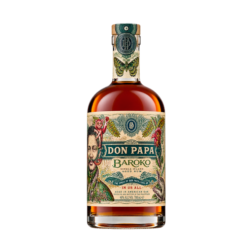 Don Papa Baroko — app catalog bottle illustration