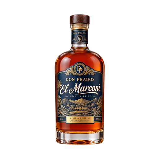 Don Prados El Marconi — app catalog bottle illustration